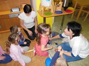 Malování na dřevěné magnetky